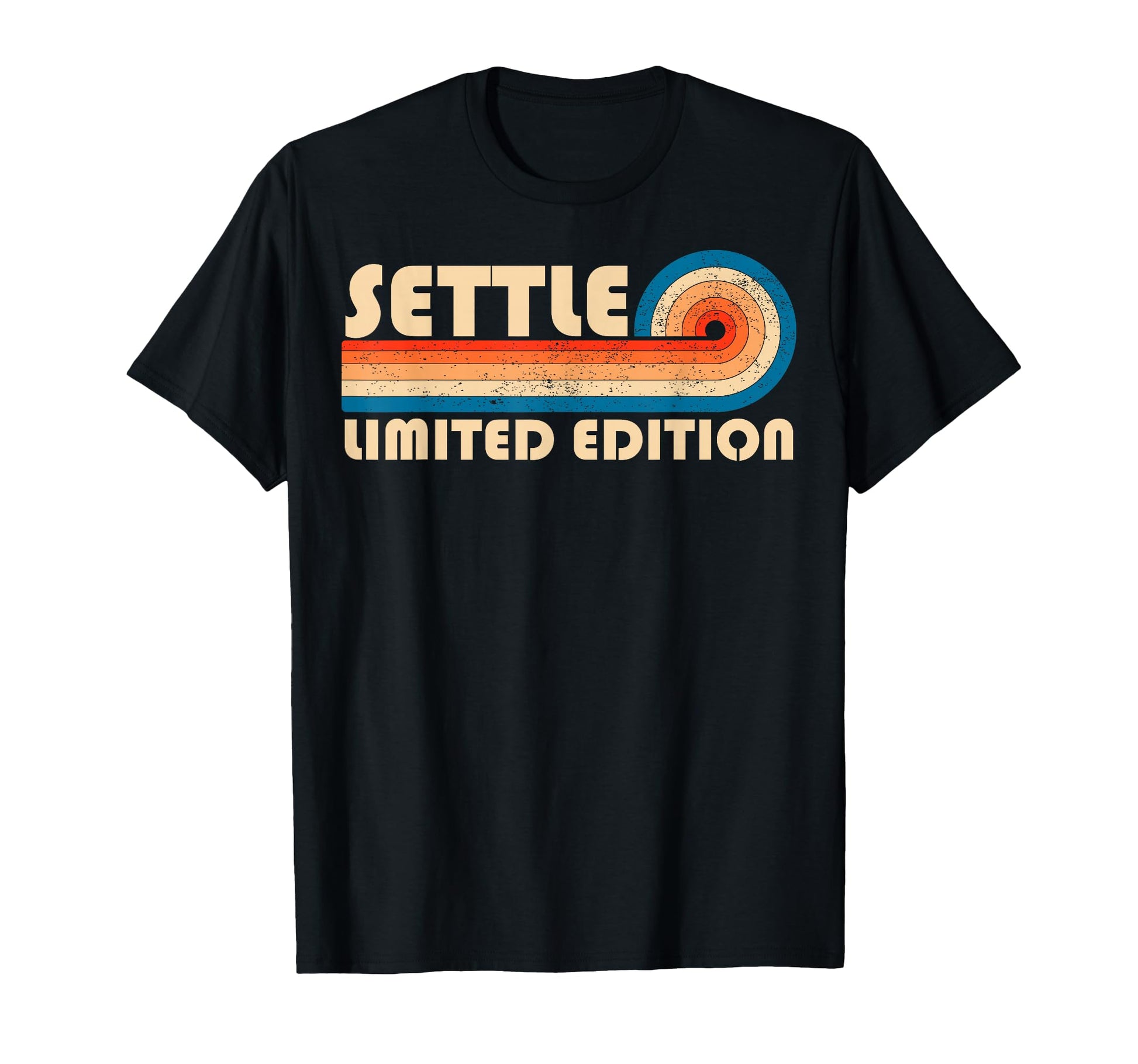 Settle 70S 80S Sunset Stripe T-Shirt - Unique Graphic for Adults - T-Shirt, Sweatshirt, Hoodie