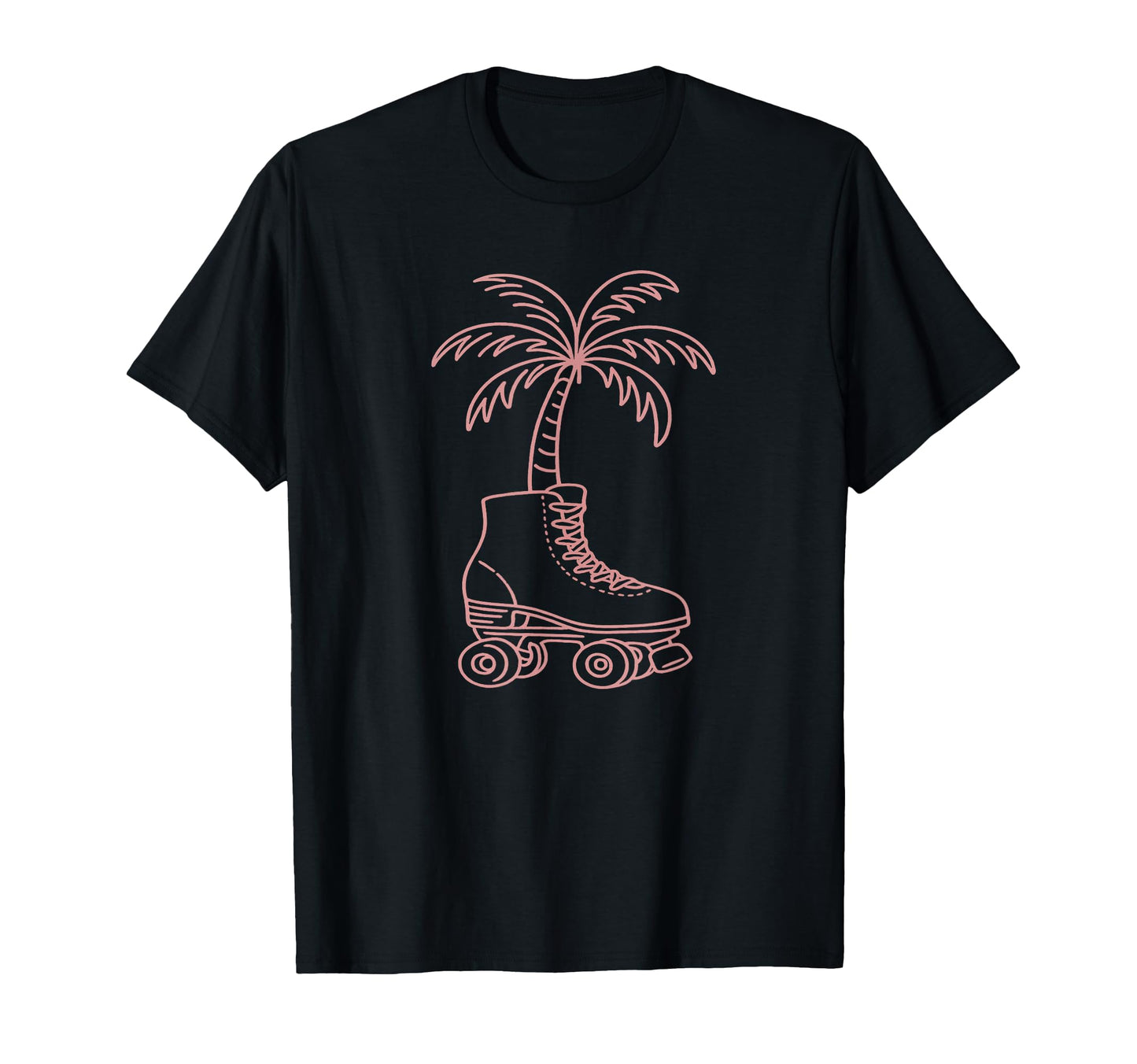 Palm Tree Roller Skate 70S 80S T-Shirt - Custom Art Print for Adults - T-Shirt, Sweatshirt, Hoodie