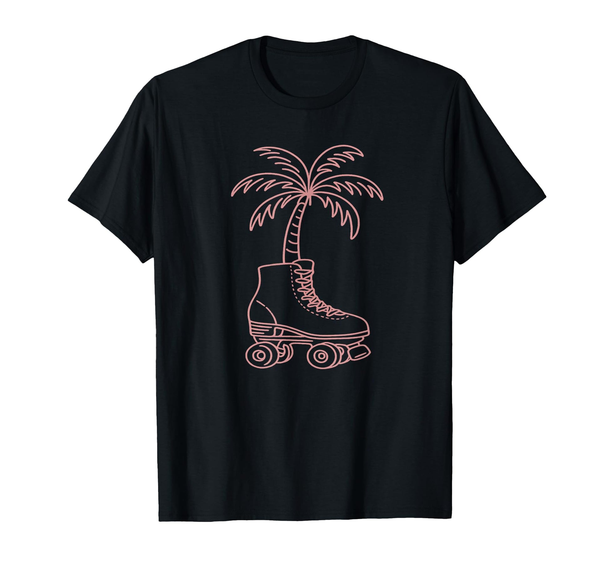 Palm Tree Roller Skate 70S 80S T-Shirt - Custom Art Print for Adults - T-Shirt, Sweatshirt, Hoodie