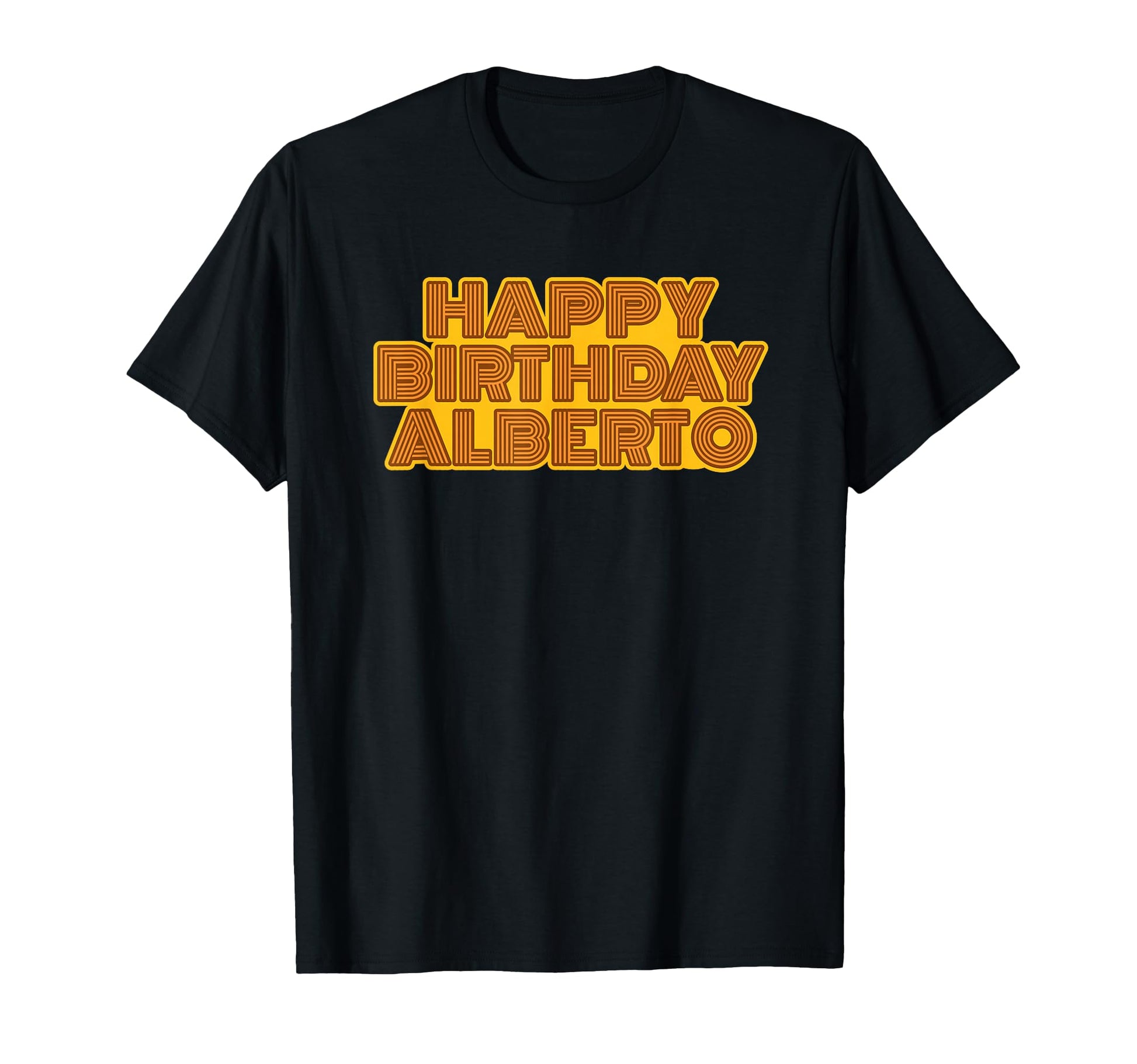 Happy Birthday Alberto Personalized T-Shirt - Aesthetic Graphic for Adults - T-Shirt, Sweatshirt, Hoodie