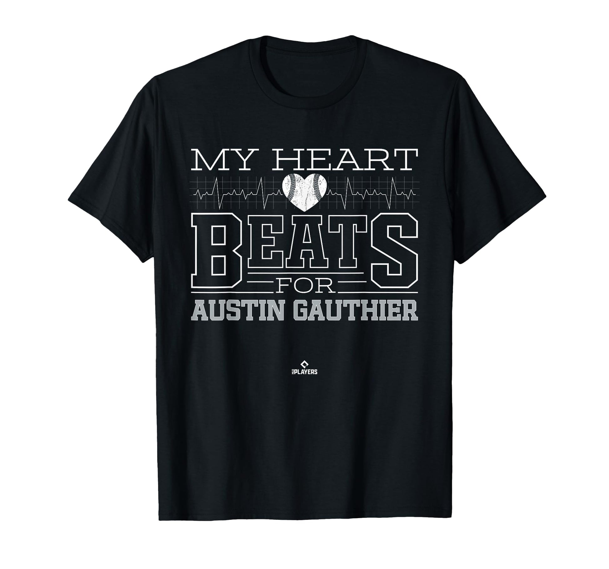 My Heart Beats Austin Gauthier T-Shirt - Minimalist Print for Adults - T-Shirt, Sweatshirt, Hoodie