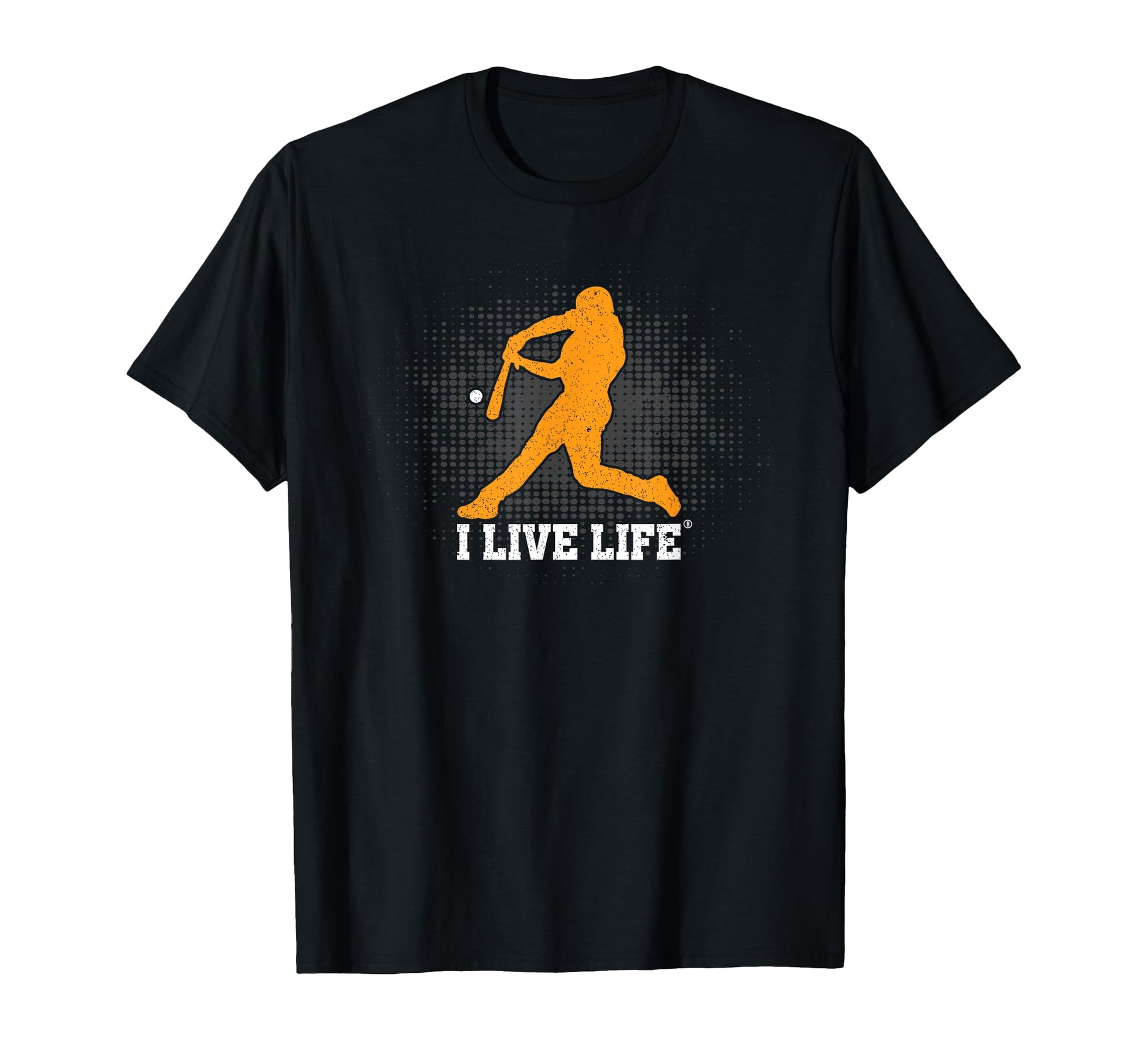 Baseball Player Silhouette Yellow T-Shirt - Aesthetic Graphic for Adults - T-Shirt, Sweatshirt, Hoodie