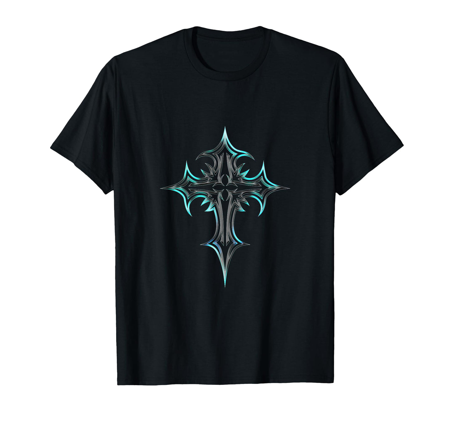 Gothic Cross Y2K Aesthetic Emo Goth T-Shirt - Trendy Graphic for Adults - T-Shirt, Sweatshirt, Hoodie