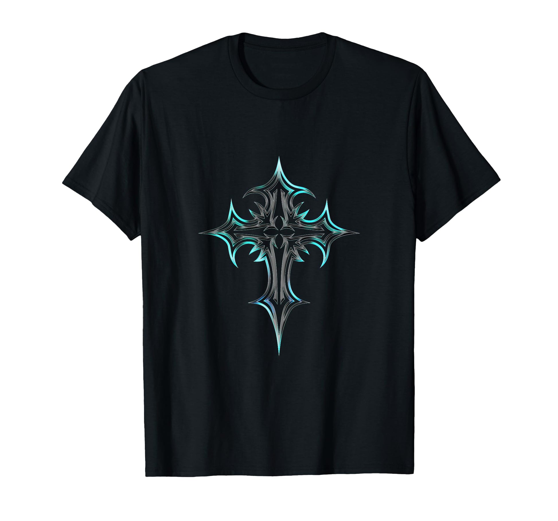 Gothic Cross Y2K Aesthetic Emo Goth T-Shirt - Trendy Graphic for Adults - T-Shirt, Sweatshirt, Hoodie