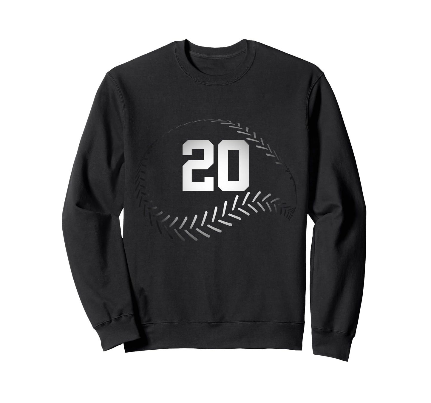 Number 20 Years Baseball 20Th Sweatshirt - Fun Novelty Design Unisex - T-Shirt, Sweatshirt, Hoodie
