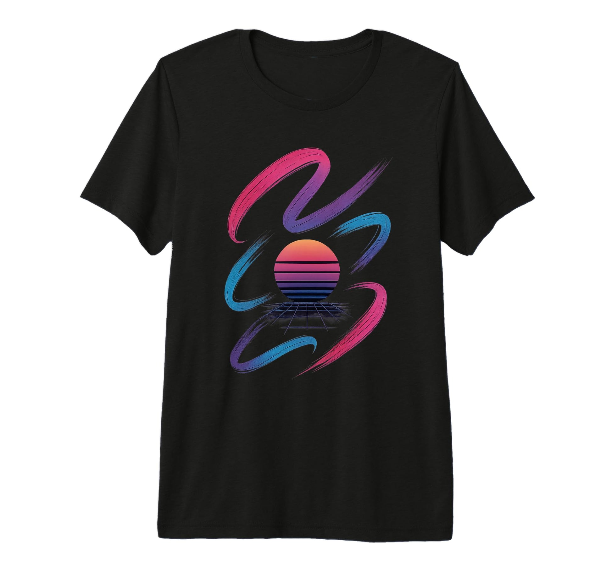 80S Synthwave Tri Blend T-Shirt - Novelty Apparel Men Women - T-Shirt, Sweatshirt, Hoodie