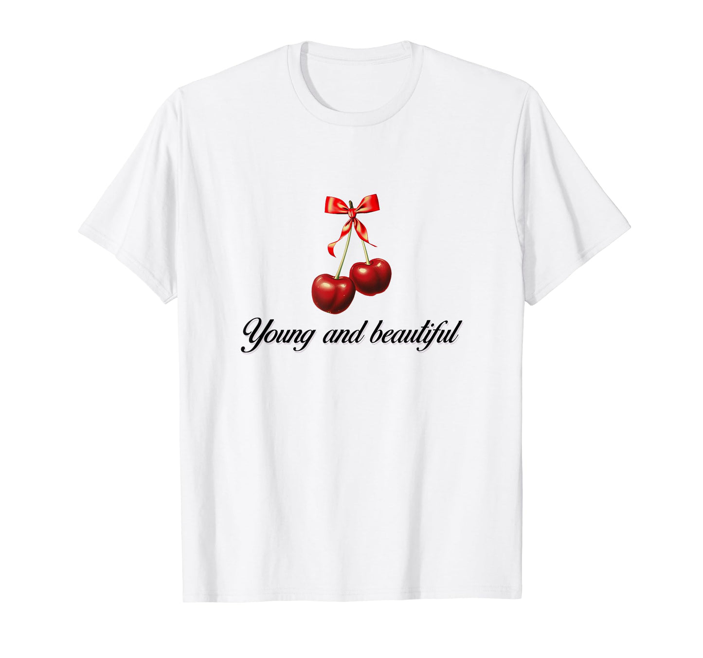 So Real Cherry Coquette Girlcore Y2K T-Shirt - Novelty Apparel Unisex - T-Shirt, Sweatshirt, Hoodie