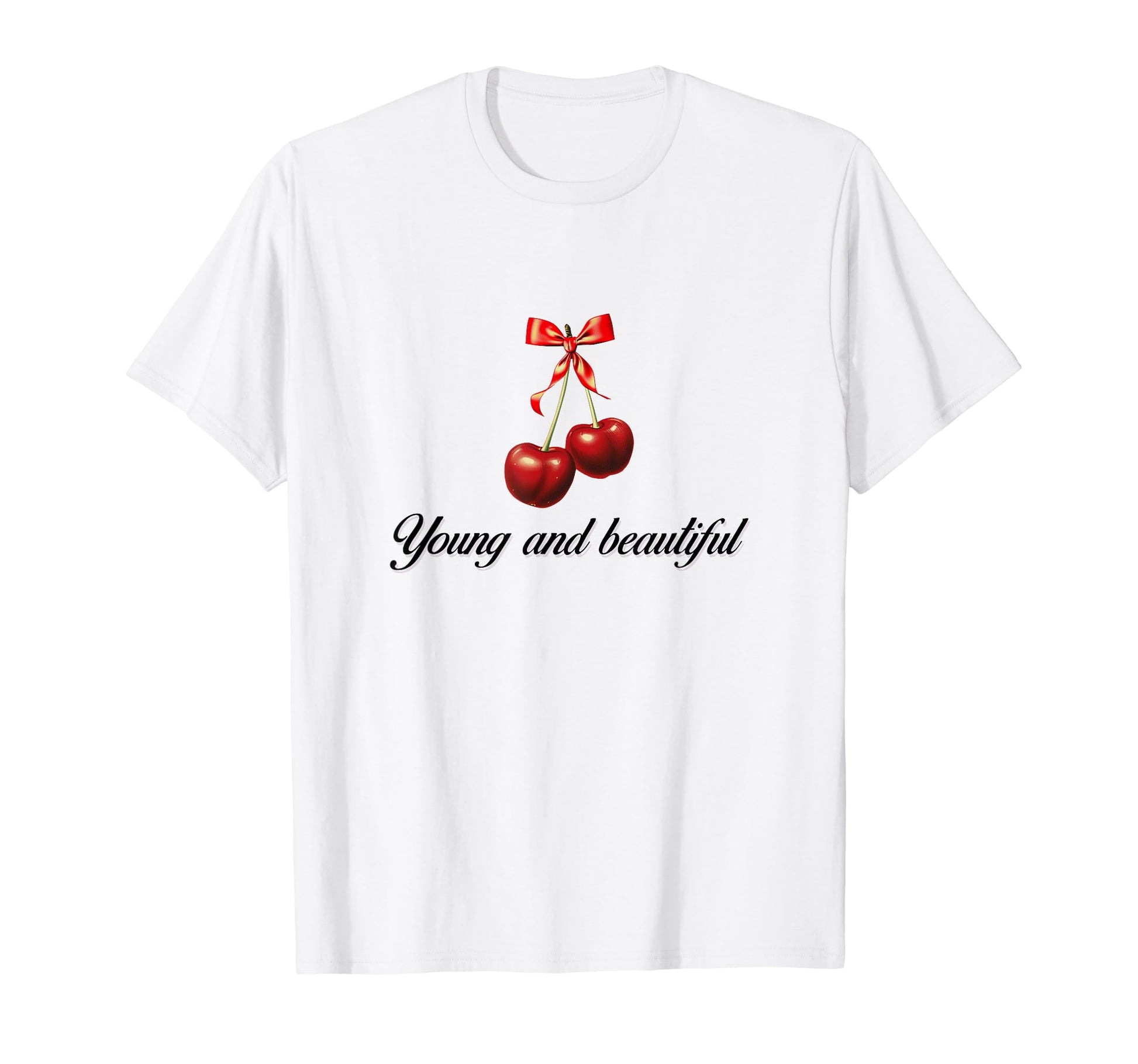 So Real Cherry Coquette Girlcore Y2K T-Shirt - Novelty Apparel Unisex - T-Shirt, Sweatshirt, Hoodie
