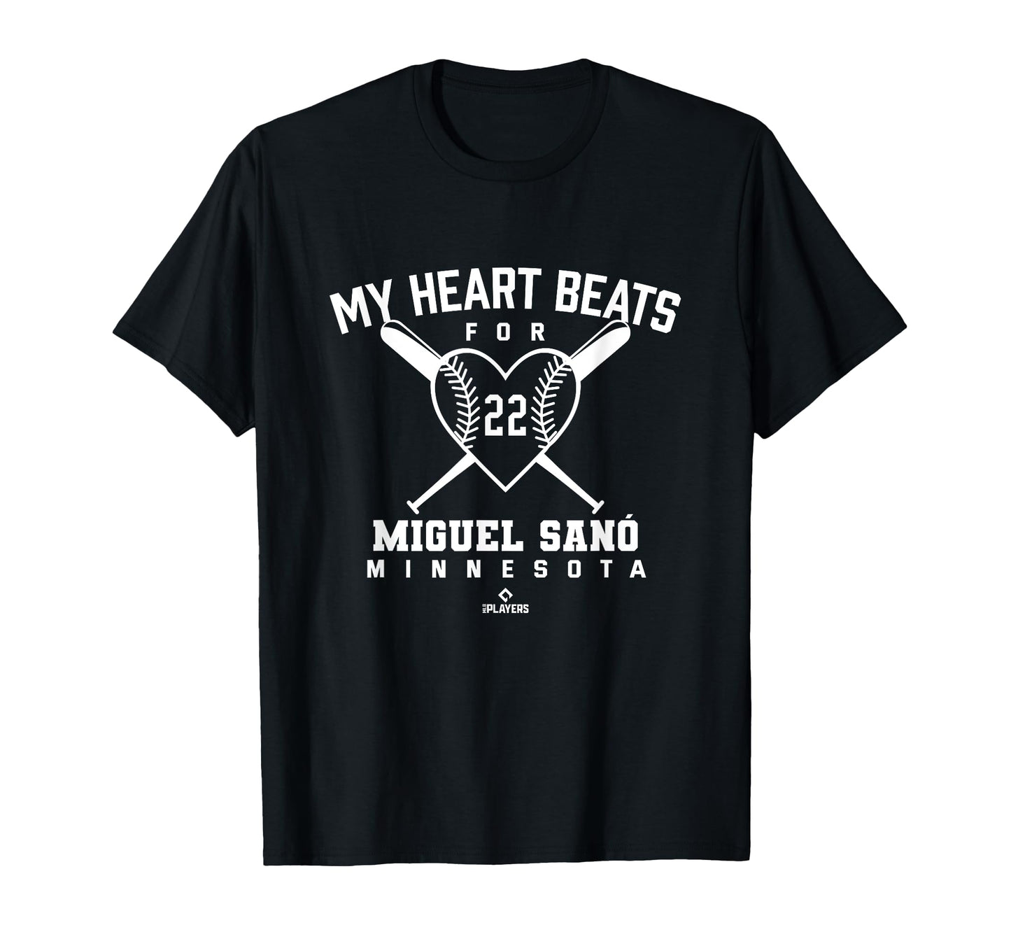 My Heart Beats Miguel Sano T-Shirt - Minimalist Print for Adults - T-Shirt, Sweatshirt, Hoodie