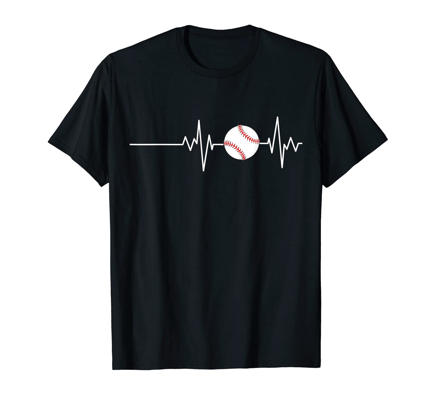 Baseball Heartbeat Baseball Player T-Shirt - Aesthetic Graphic Unisex - T-Shirt, Sweatshirt, Hoodie