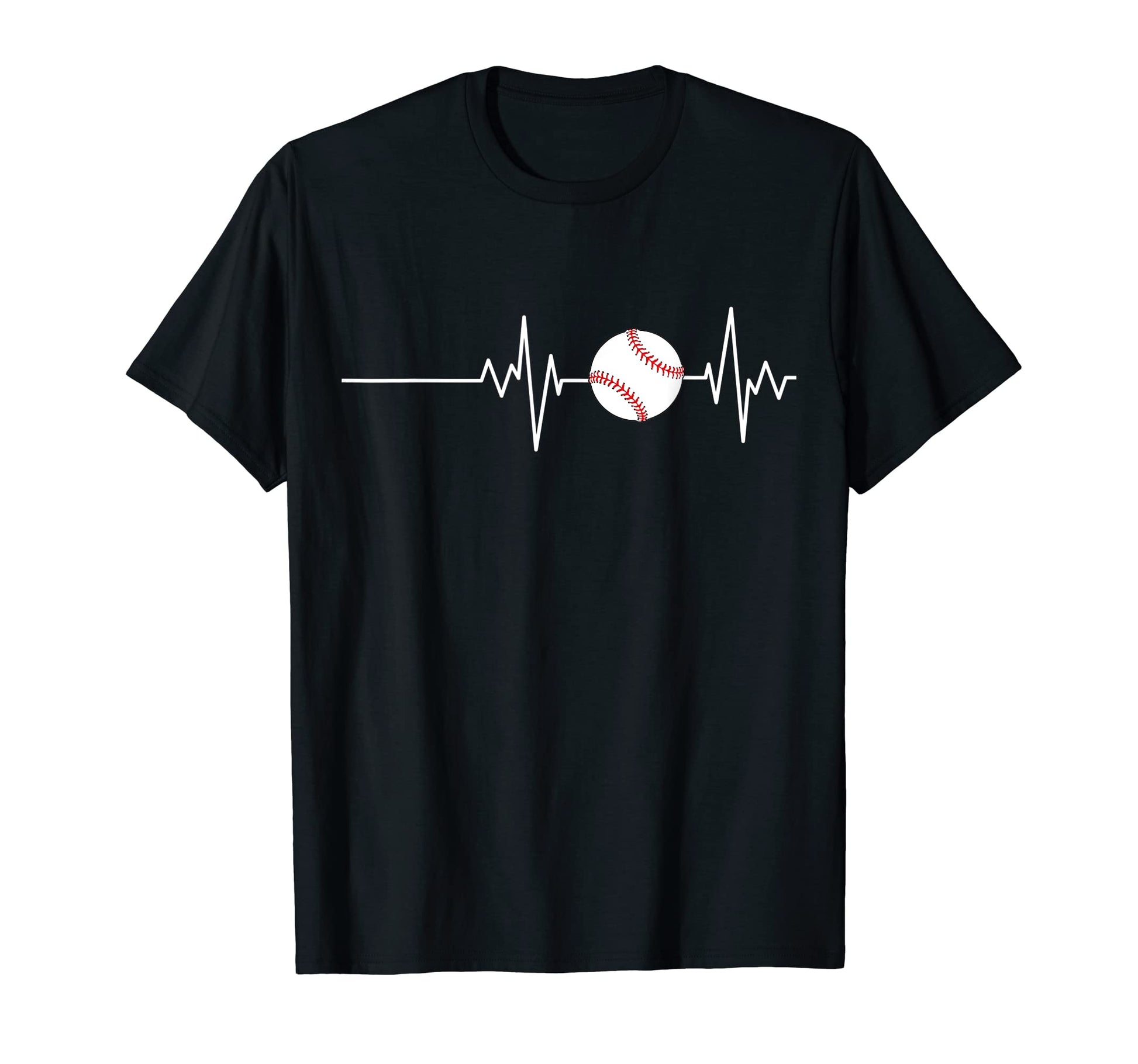 Baseball Heartbeat Baseball Player T-Shirt - Aesthetic Graphic Unisex - T-Shirt, Sweatshirt, Hoodie