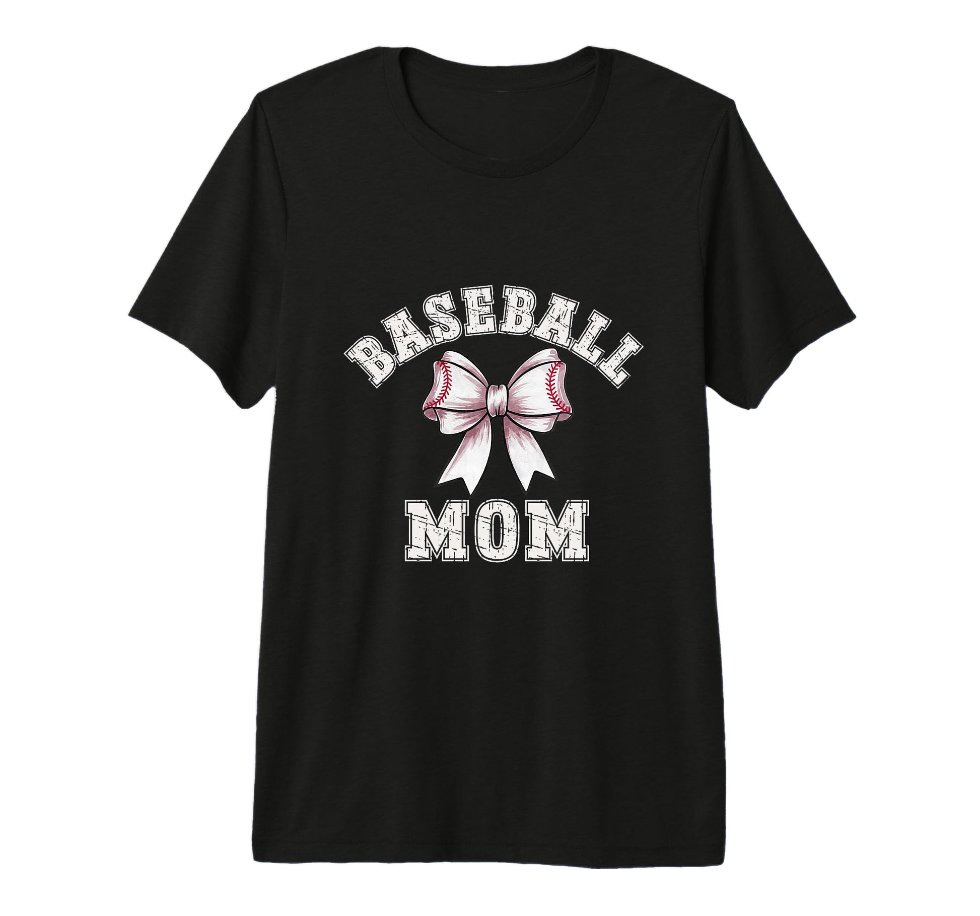 Coquette Baseball Mom Bow Game Day T-Shirt - Custom Art Print for Adults - T-Shirt, Sweatshirt, Hoodie