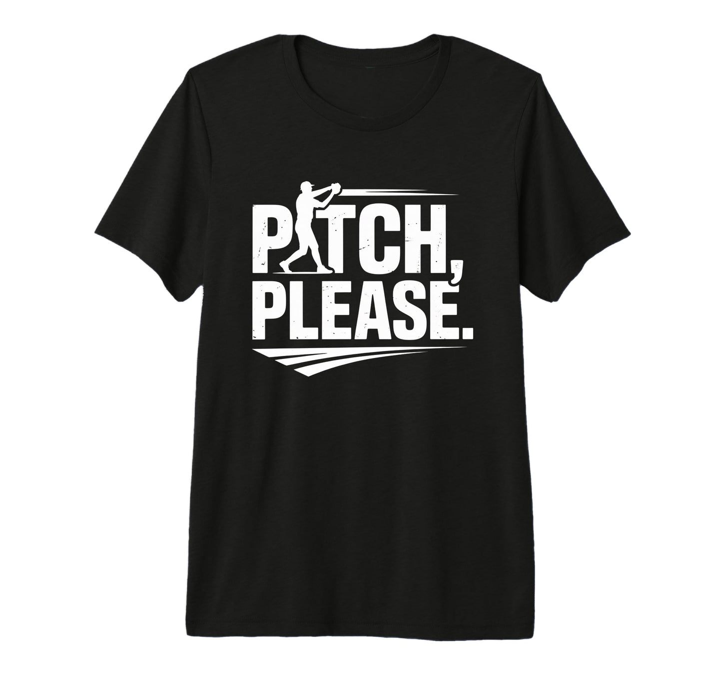 Pitch Please Funny Baseball Player Tri T-Shirt - Trendy Graphic Men Women - T-Shirt, Sweatshirt, Hoodie