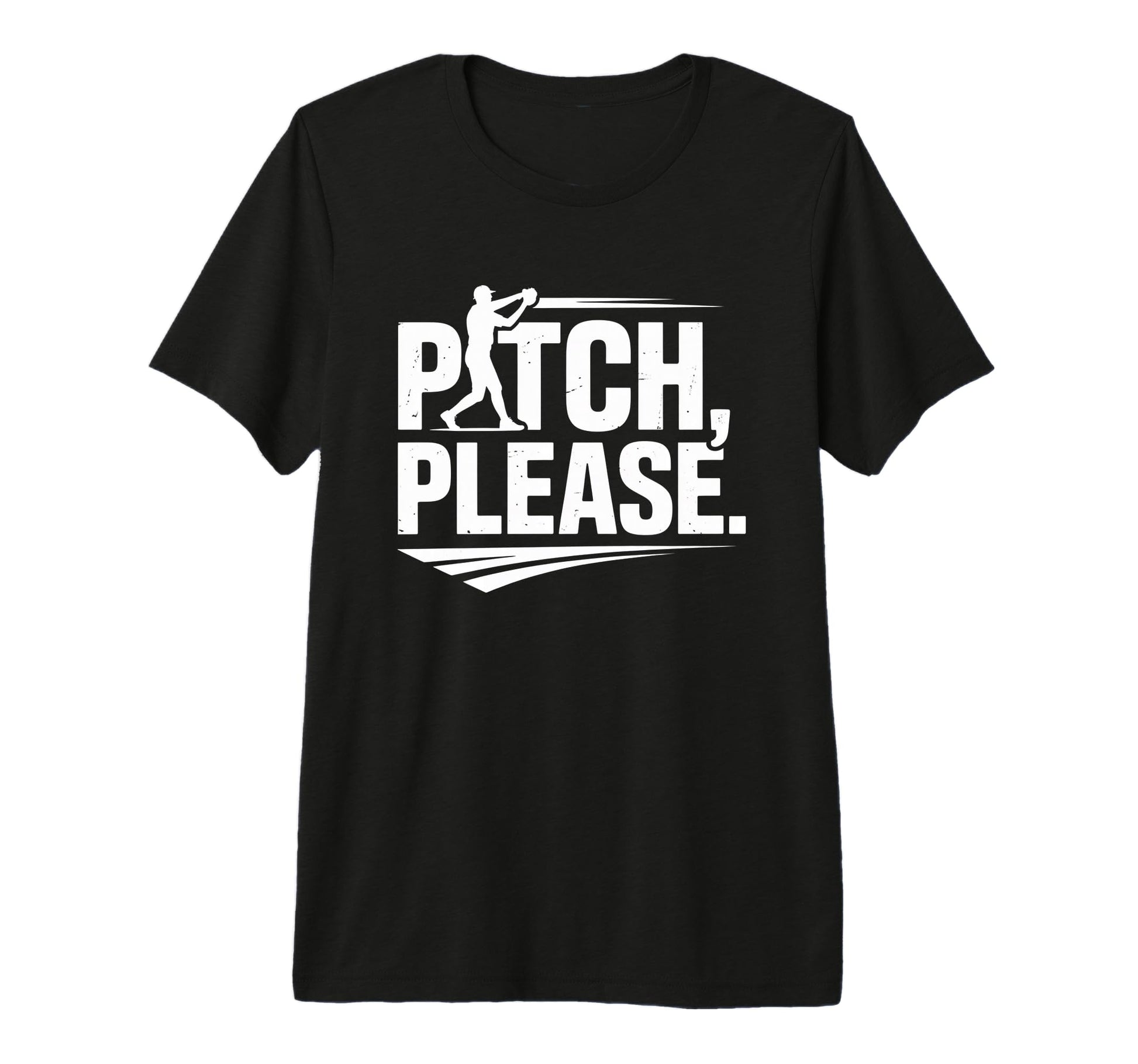 Pitch Please Funny Baseball Player Tri T-Shirt - Trendy Graphic Men Women - T-Shirt, Sweatshirt, Hoodie