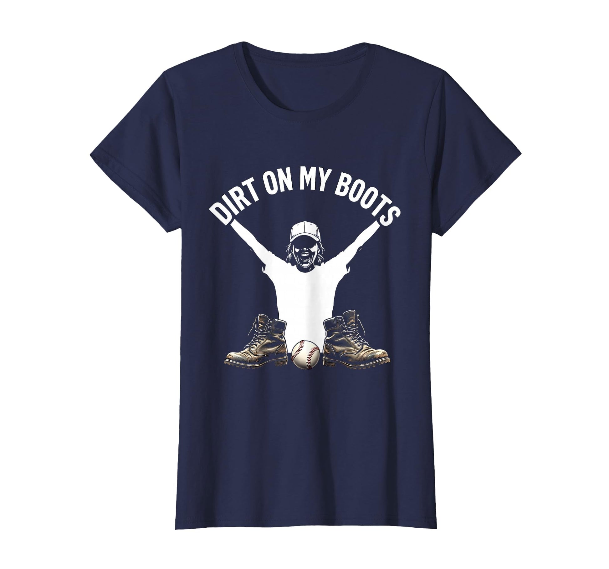 Dirt My Boots Baseball Mom T-Shirt - Aesthetic Graphic Men Women - T-Shirt, Sweatshirt, Hoodie