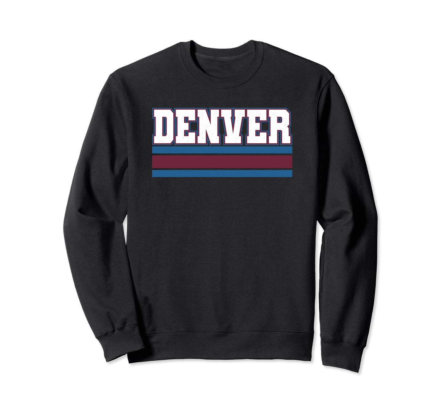 Colorado Denver Red Blue Sweatshirt - Casual Everyday Wear Men Women - T-Shirt, Sweatshirt, Hoodie