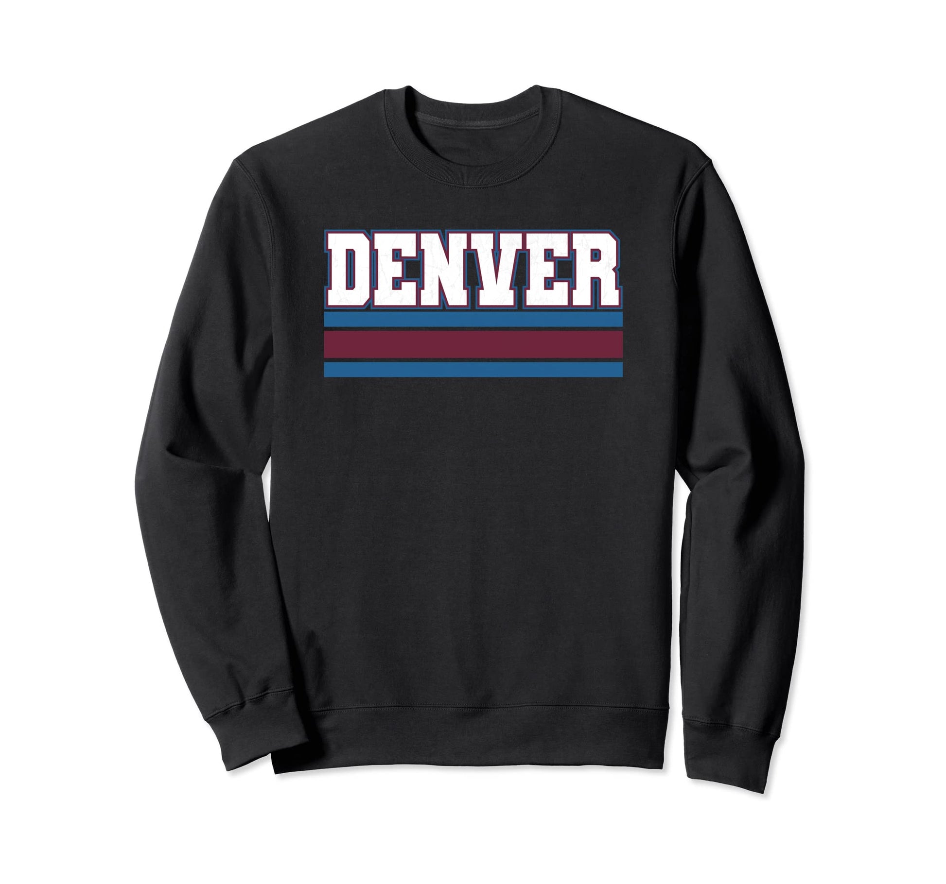 Colorado Denver Red Blue Sweatshirt - Casual Everyday Wear Men Women - T-Shirt, Sweatshirt, Hoodie