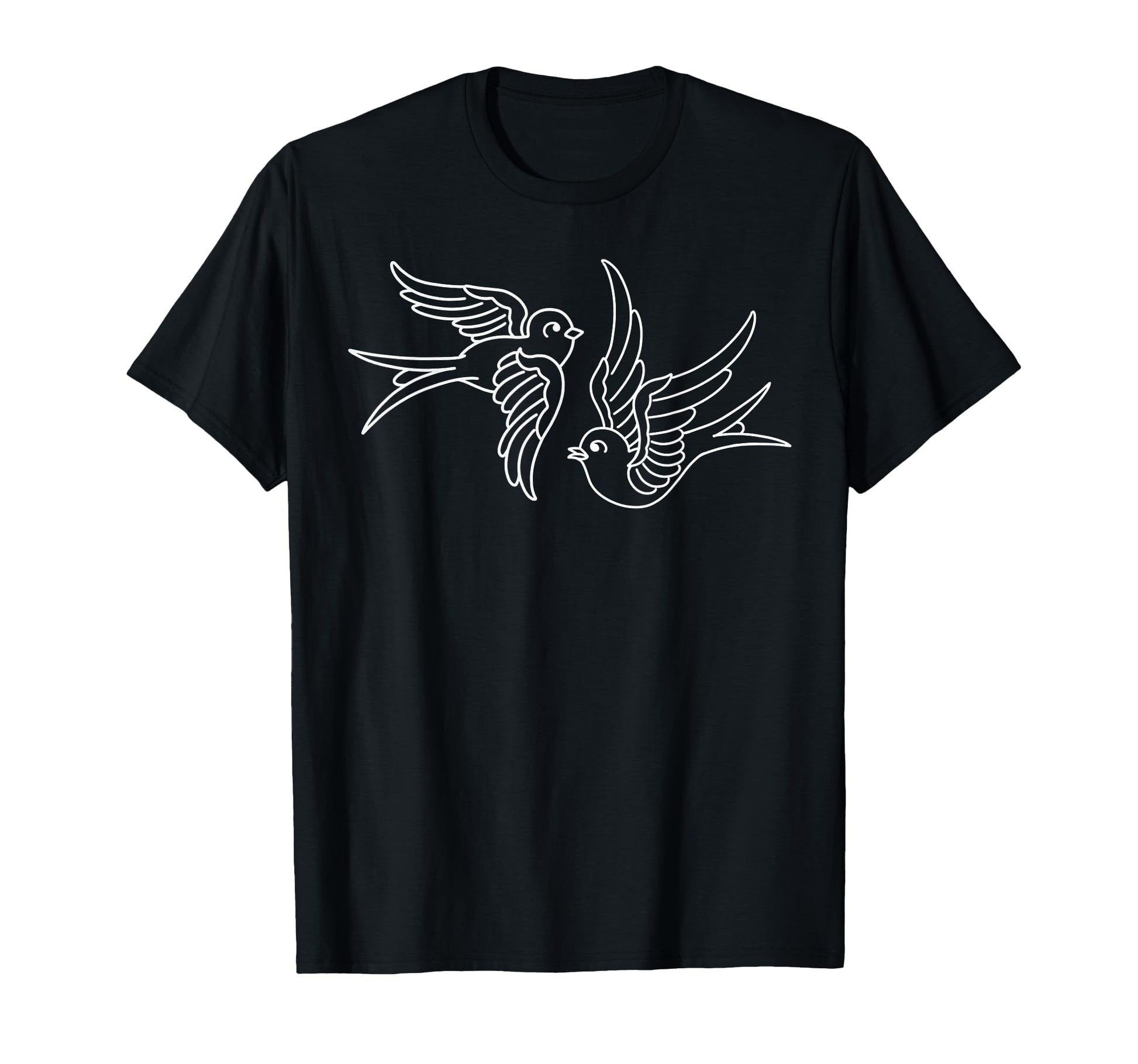 American Traditional Swallow Tattoo T-Shirt - Fun Novelty Design Unisex - T-Shirt, Sweatshirt, Hoodie