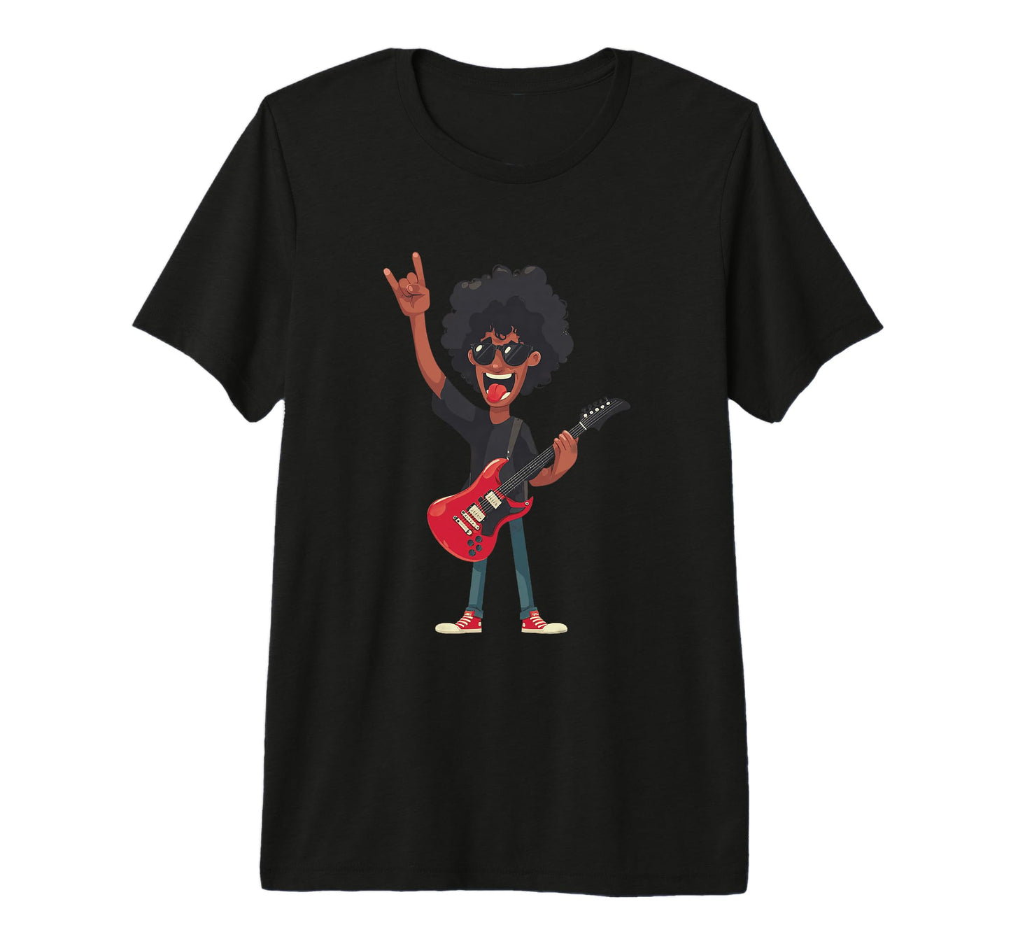 Funny Guitar Player Music Lover Tri T-Shirt - Unique Graphic Men Women - T-Shirt, Sweatshirt, Hoodie