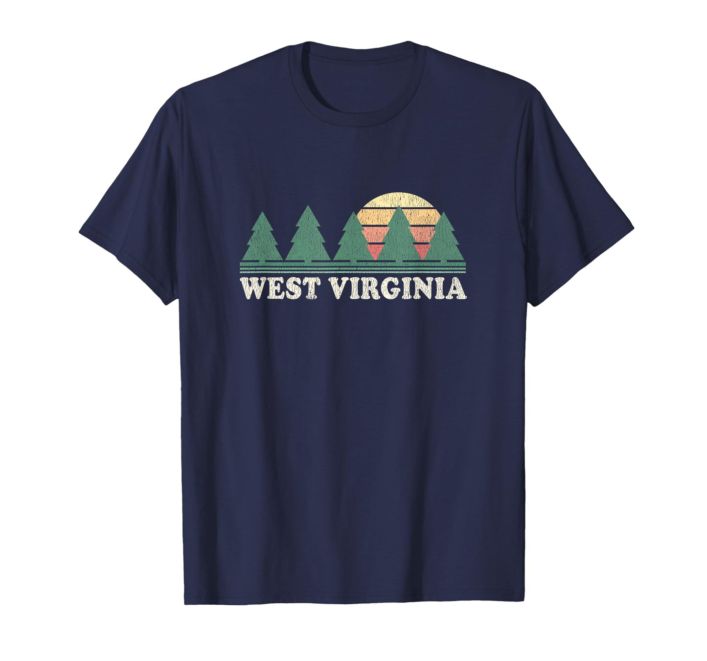West Virginia Wv 70S T-Shirt - Trendy Graphic for Adults - T-Shirt, Sweatshirt, Hoodie