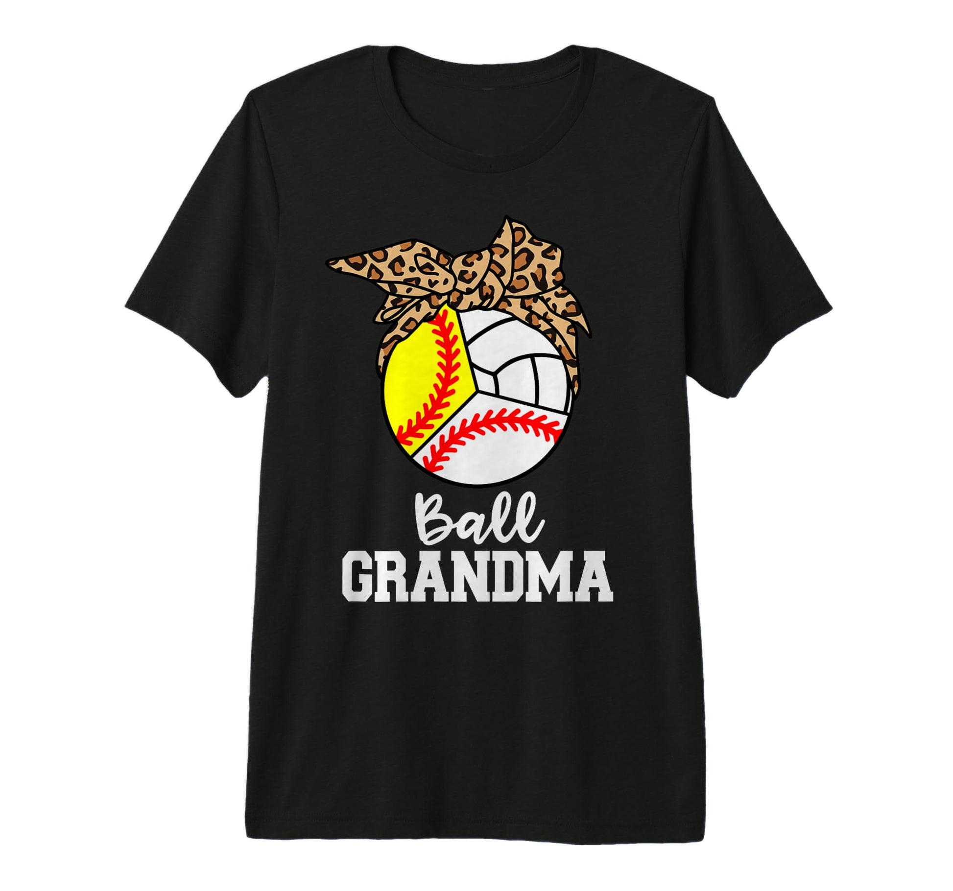 Ball Grandma Baseball Softball T-Shirt - Unique Graphic for Adults - T-Shirt, Sweatshirt, Hoodie