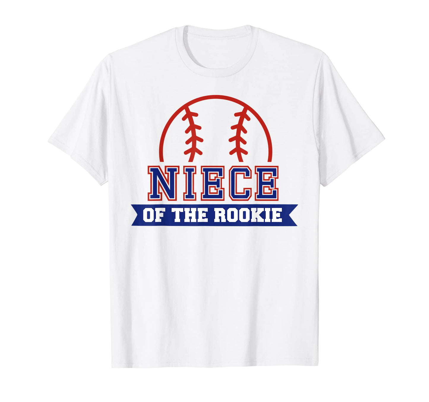 Niece Rookie 1St Birthday Baseball T-Shirt - Aesthetic Graphic for Adults - T-Shirt, Sweatshirt, Hoodie