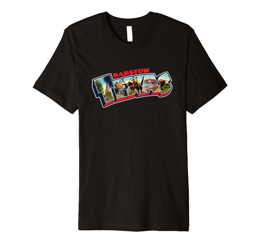 Barstow Texas Postcard Tpa Travel Logo T-Shirt - Custom Art Print Unisex - T-Shirt, Sweatshirt, Hoodie