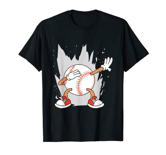 Baseball Game Dabbing Pitcher Dab T-Shirt - Minimalist Print Men Women - T-Shirt, Sweatshirt, Hoodie