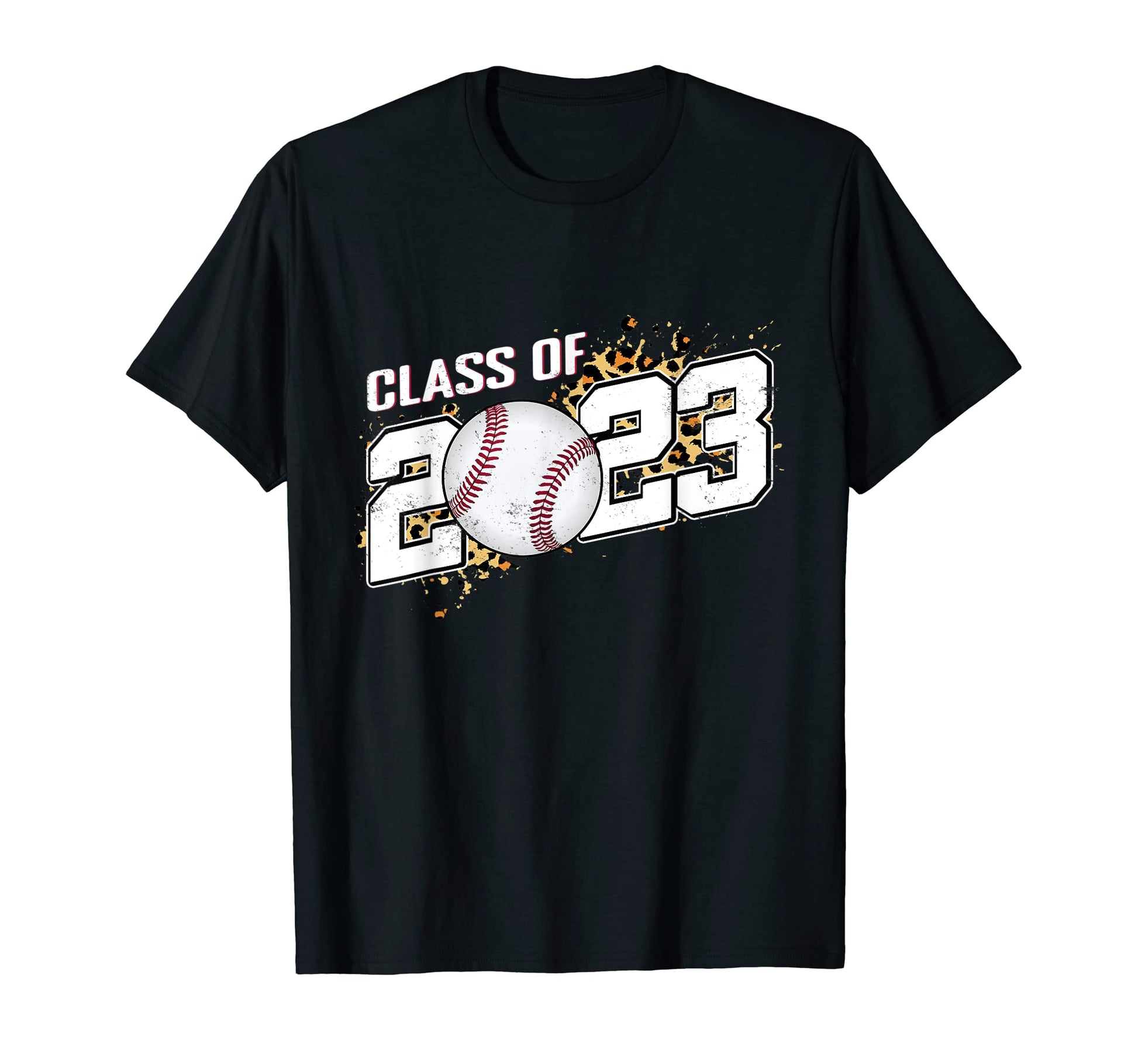 Class 2023 Baseball Senior Leopard T-Shirt - Novelty Apparel Men Women - T-Shirt, Sweatshirt, Hoodie