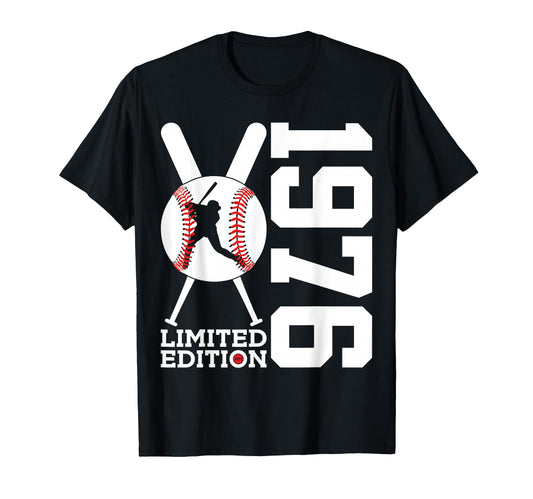 50Th Birthday Baseball 1976 T-Shirt - Streetwear Style for Adults - T-Shirt, Sweatshirt, Hoodie