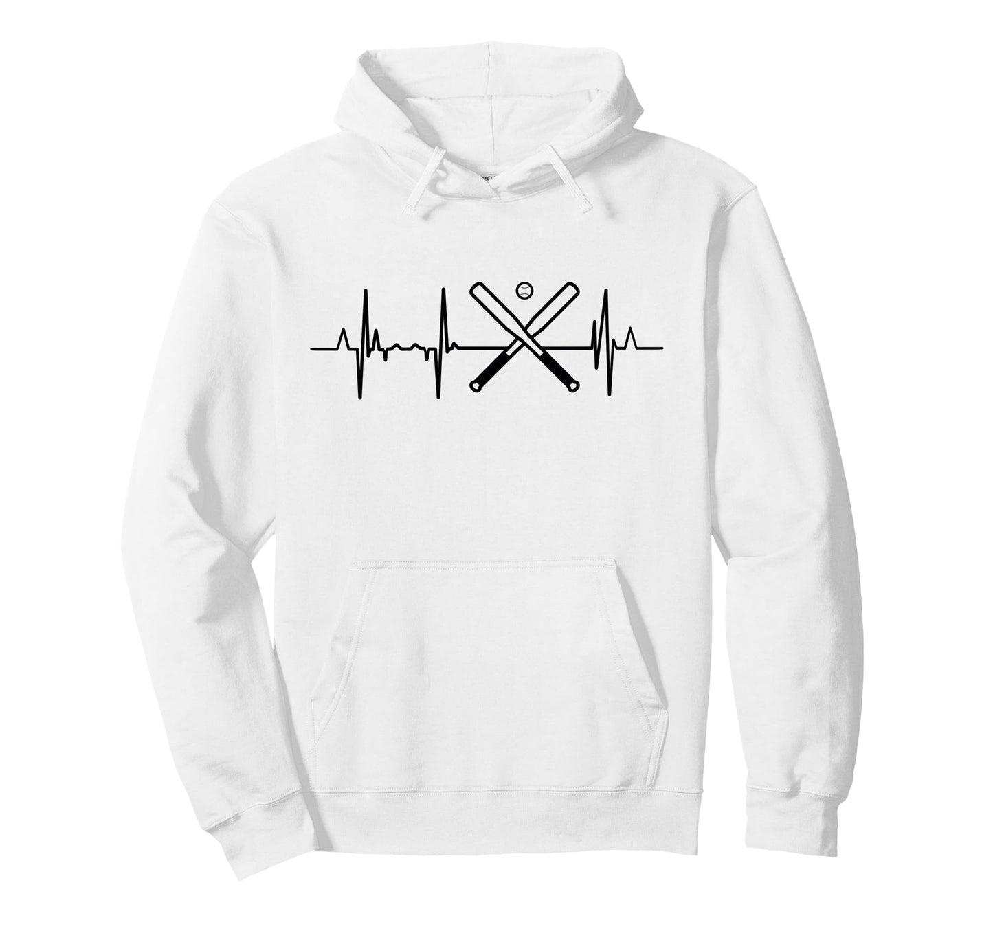 Baseball Heartline Baseball Enthusiast Hoodie - Streetwear Style Unisex - T-Shirt, Sweatshirt, Hoodie