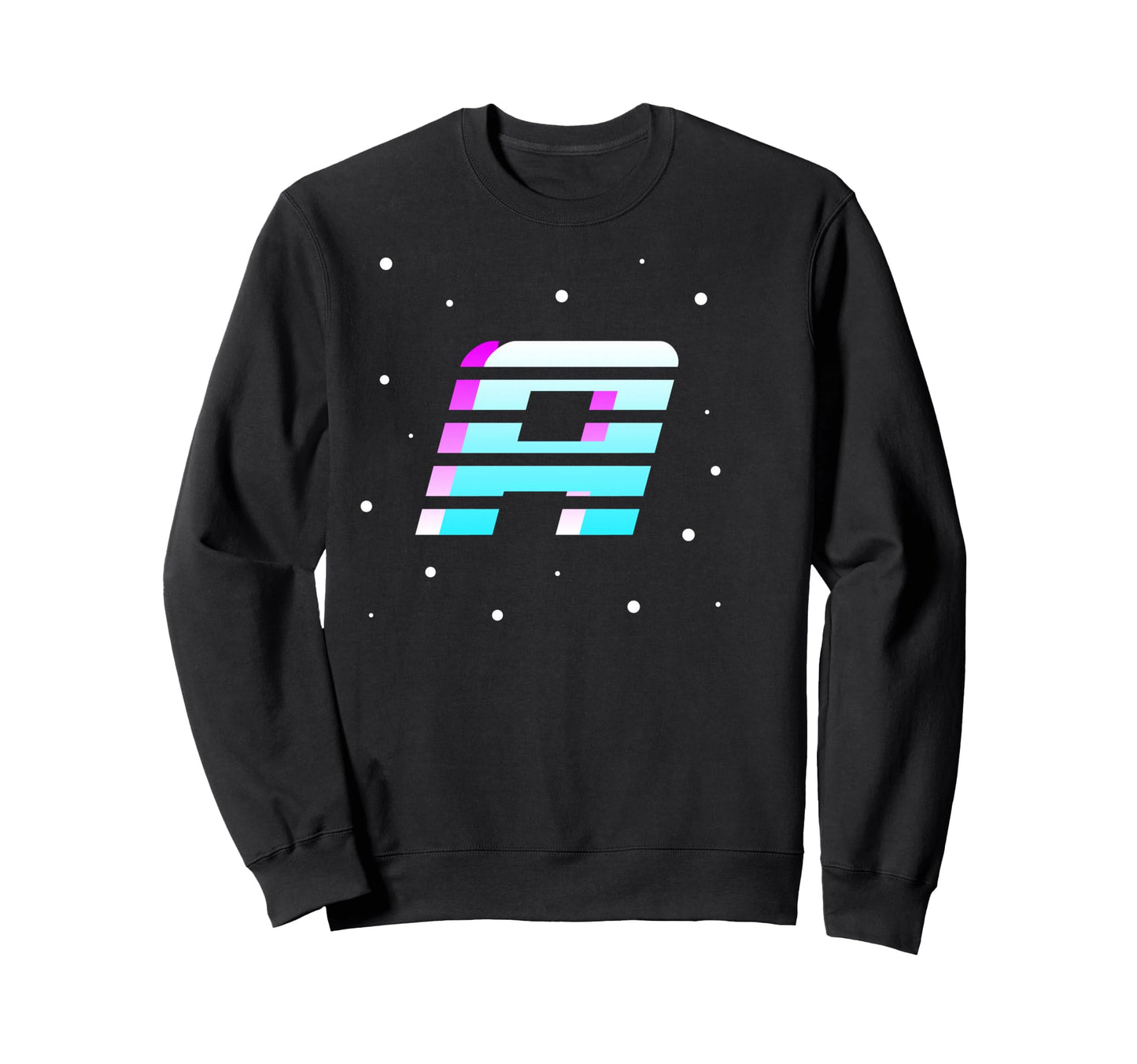 80S Letter Initial Name Sweatshirt - Casual Everyday Wear Men Women - T-Shirt, Sweatshirt, Hoodie