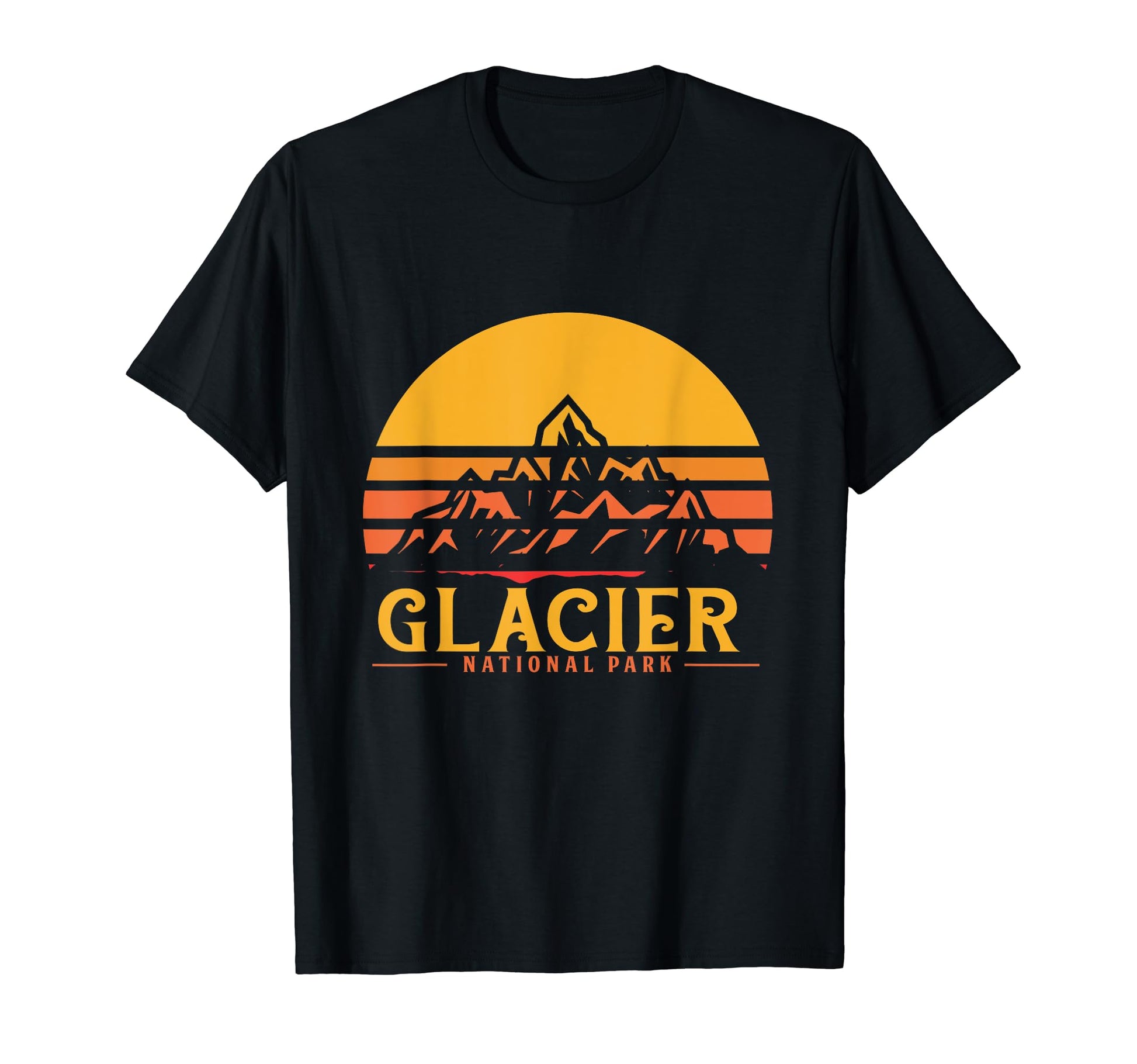 Glacier National Park Outdoor Hiking T-Shirt - Minimalist Print Men Women - T-Shirt, Sweatshirt, Hoodie