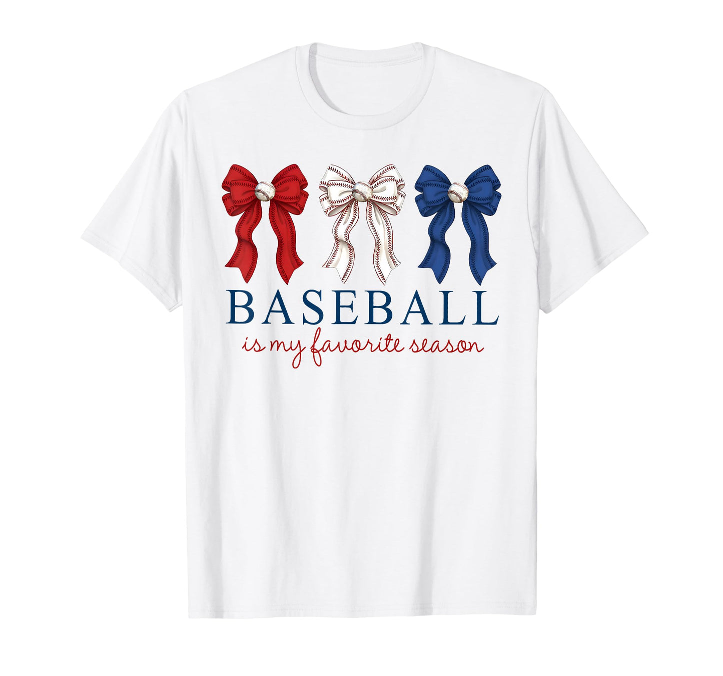 Baseball Is My Favorite Season T-Shirt - Minimalist Print Men Women - T-Shirt, Sweatshirt, Hoodie