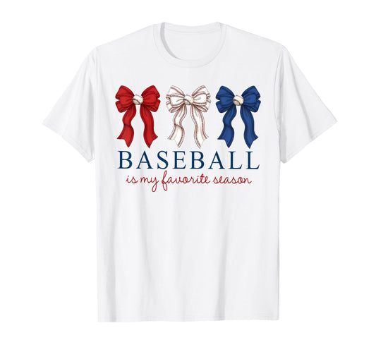 Baseball Is My Favorite Season T-Shirt - Minimalist Print Men Women - T-Shirt, Sweatshirt, Hoodie