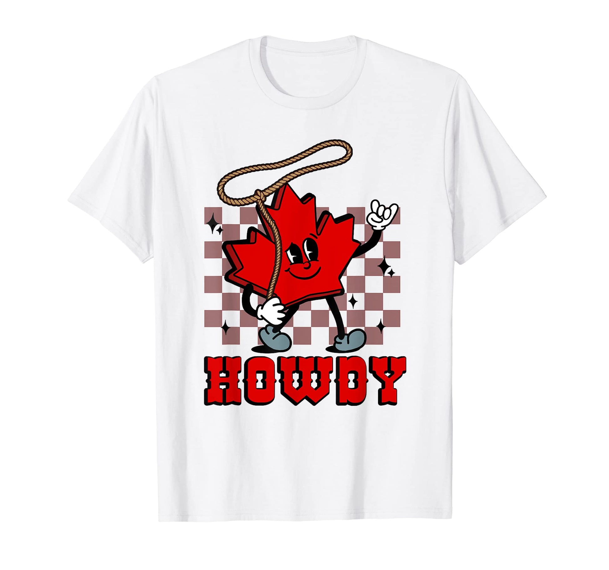Howdy Maple Leaf Western Canada T-Shirt - Casual Everyday Wear for Adults - T-Shirt, Sweatshirt, Hoodie