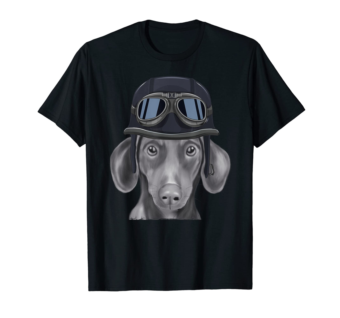 Brown Dachshund Wearing T-Shirt - Casual Everyday Wear for Adults - T-Shirt, Sweatshirt, Hoodie