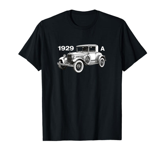 American Cars 1929 Hot Rods Roadsters T-Shirt - Custom Art Print Men Women - T-Shirt, Sweatshirt, Hoodie