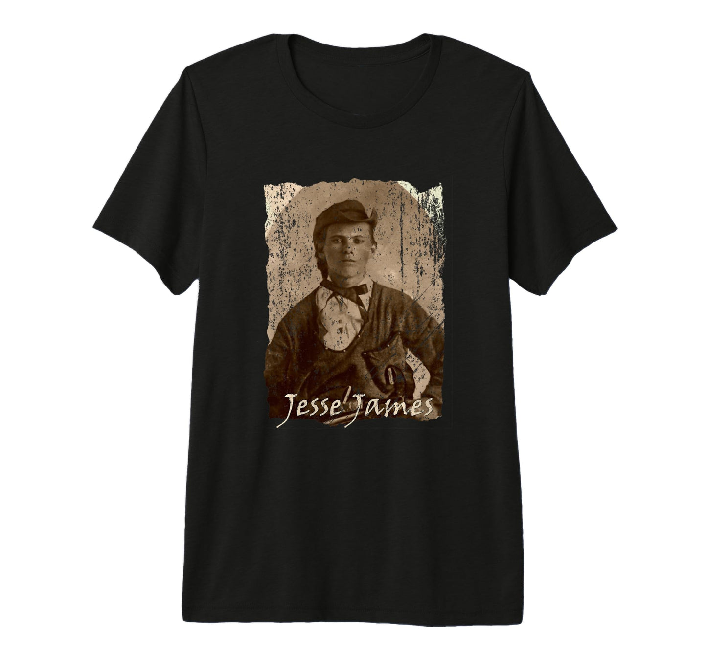 Outlaws Jesse Woodson James Tri Blend T-Shirt - Minimalist Print Men Women - T-Shirt, Sweatshirt, Hoodie
