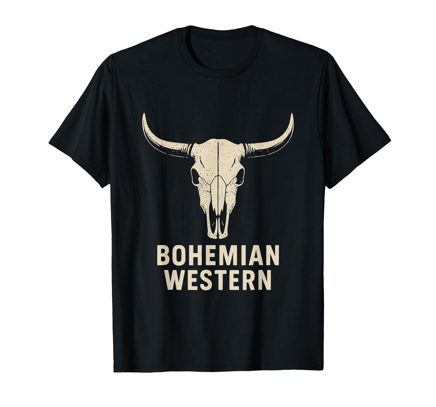 Bohemian Western Cow Skull Rustic Cowboy T-Shirt - Novelty Apparel Unisex - T-Shirt, Sweatshirt, Hoodie