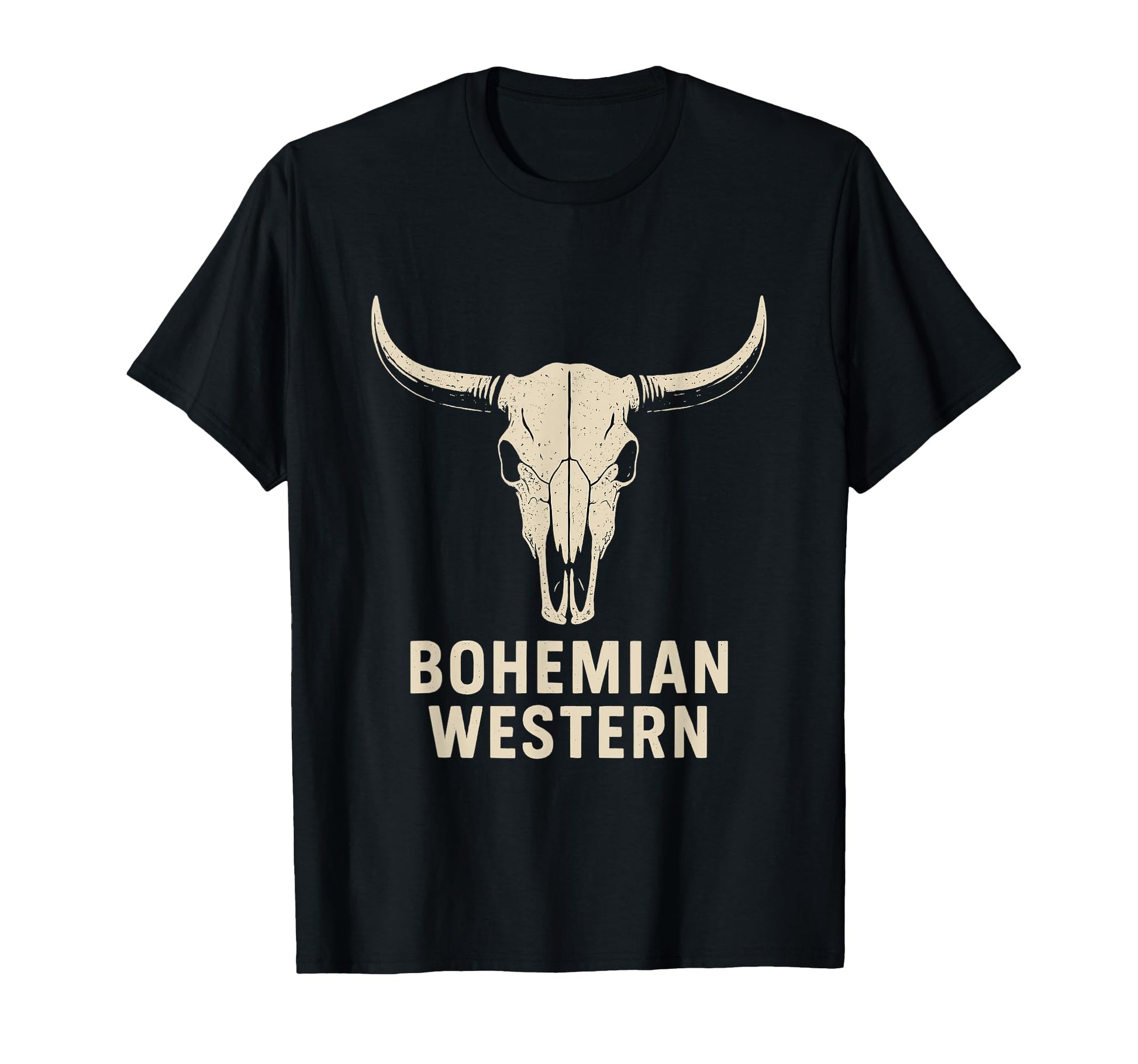 Bohemian Western Cow Skull Rustic Cowboy T-Shirt - Novelty Apparel Unisex - T-Shirt, Sweatshirt, Hoodie