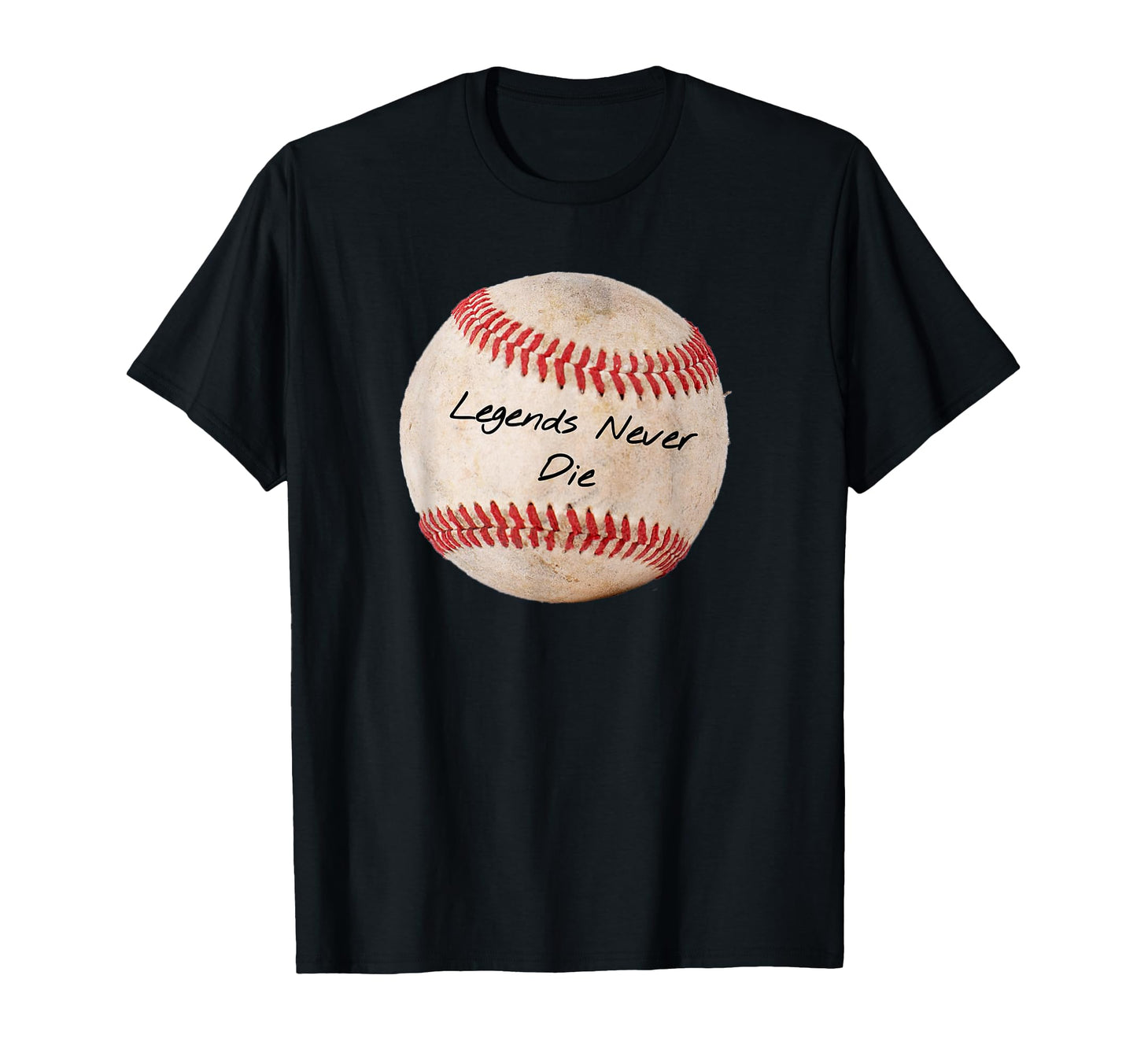 Fantasy Baseball Legends Never Die T-Shirt - Unique Graphic for Adults - T-Shirt, Sweatshirt, Hoodie