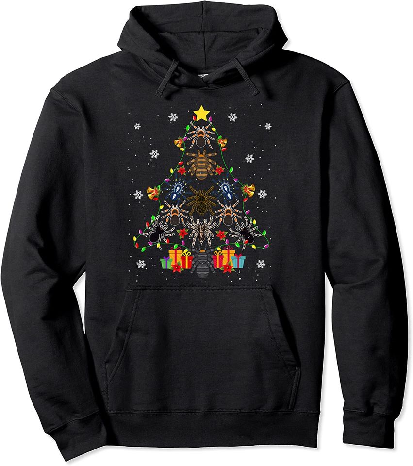 Cute Tarantula Christmas Tree Funny Lover Xmas - Adult & Kids T-Shirts, Sweatshirts & Hoodies apparel design preview 1