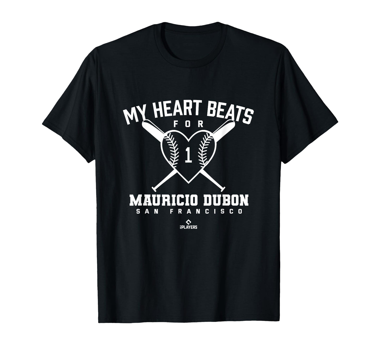 My Heart Beats Mauricio Dubon Baseball T-Shirt - Minimalist Print Unisex - T-Shirt, Sweatshirt, Hoodie