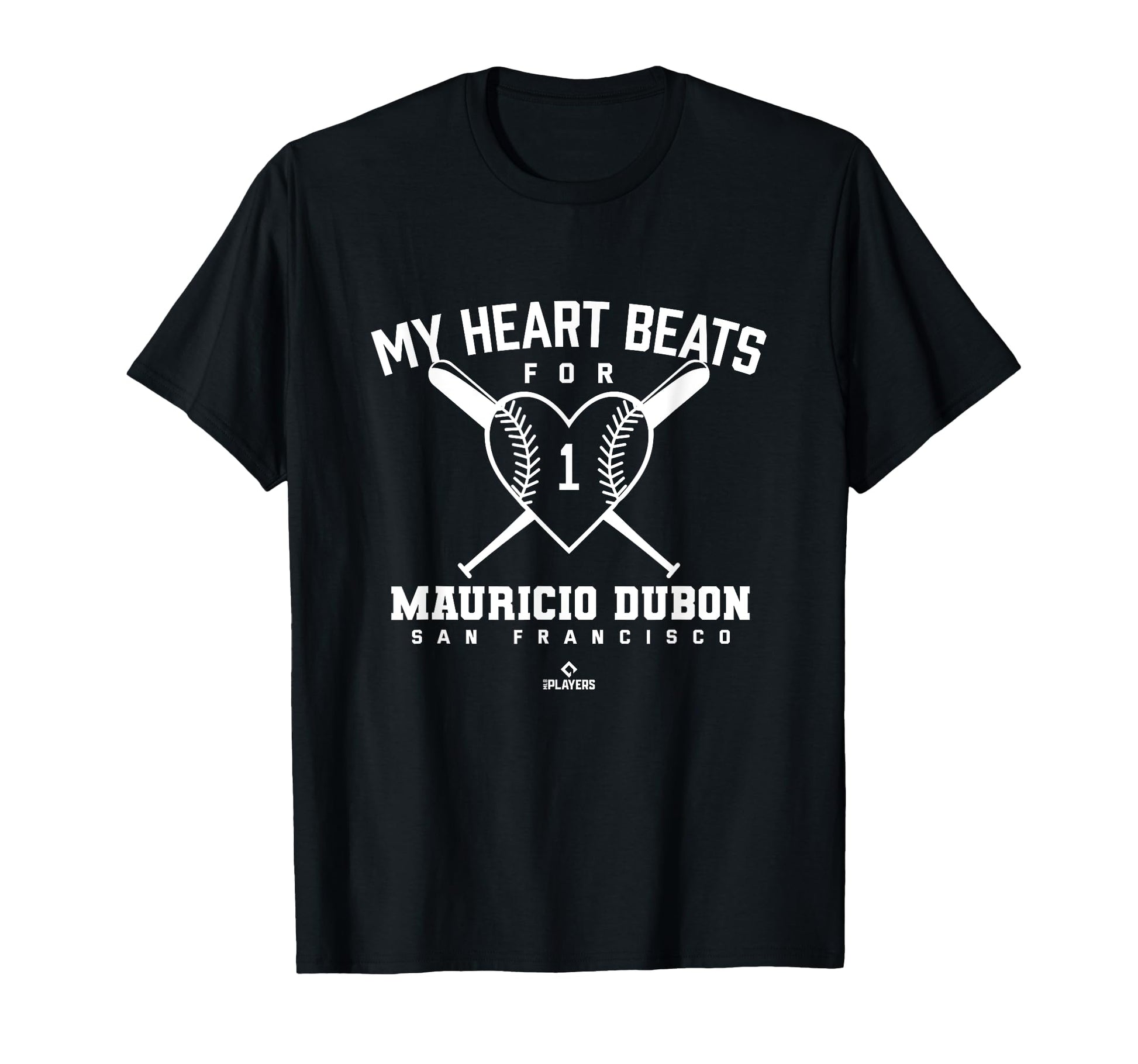 My Heart Beats Mauricio Dubon Baseball T-Shirt - Minimalist Print Unisex - T-Shirt, Sweatshirt, Hoodie