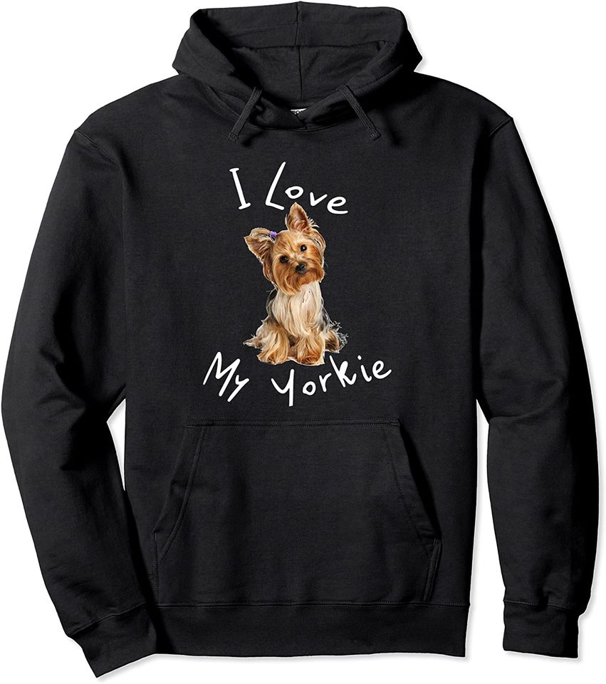 I Love My Yorkie Dog Gift Idea - Adult & Kids T-Shirts, Sweatshirts & Hoodies apparel design preview 1