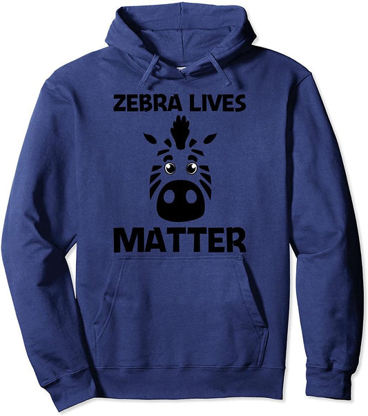 Animals Lives Matter Cute Zebra - Adult & Kids T-Shirts, Sweatshirts & Hoodies apparel design preview 1