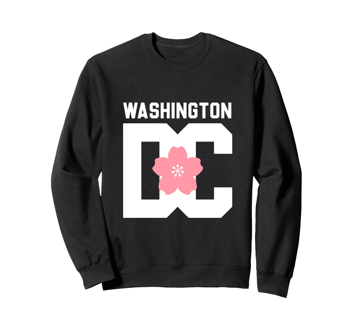 Washington Bold Typography Cherry Sweatshirt - Unique Graphic Men Women - T-Shirt, Sweatshirt, Hoodie