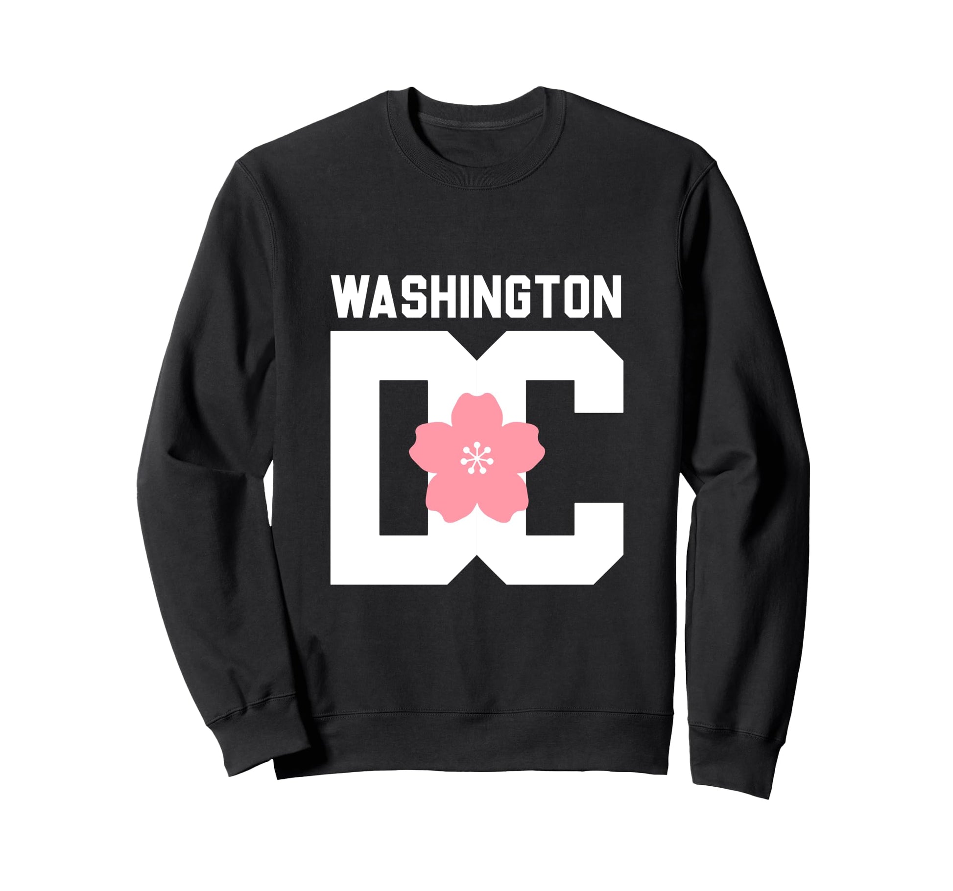 Washington Bold Typography Cherry Sweatshirt - Unique Graphic Men Women - T-Shirt, Sweatshirt, Hoodie