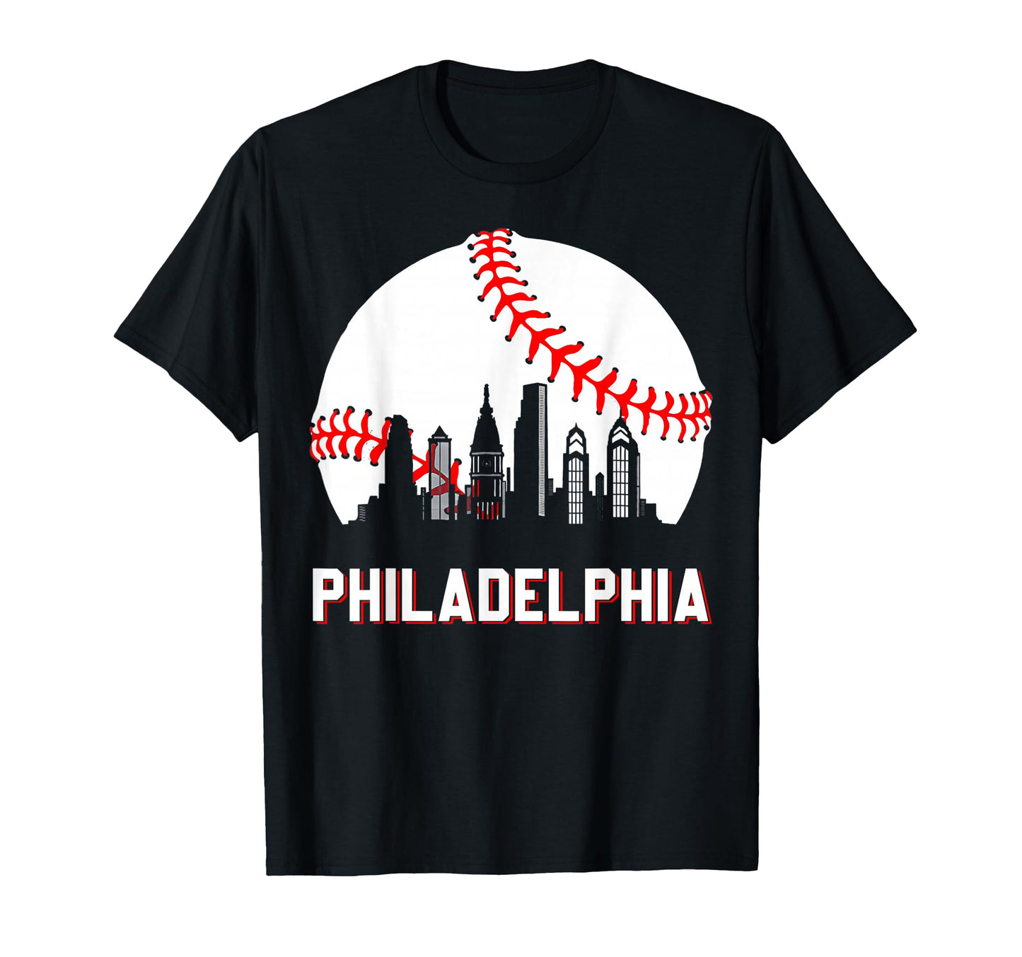 Philly Baseball Leopard Heart T-Shirt - Custom Art Print Men Women - T-Shirt, Sweatshirt, Hoodie